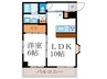 sawarabi kitayama 1LDKの間取り