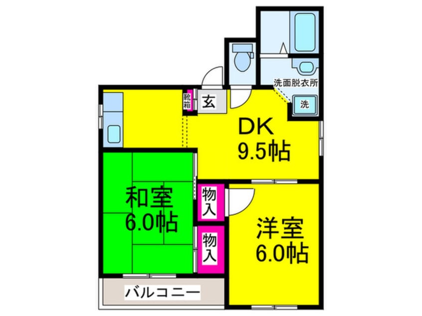 間取図 メゾンドールＤＯＩ