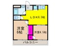 コ－ポラスサカエの間取図