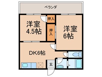 間取図 コ－ポラスサカエ