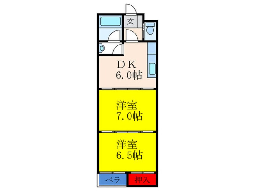 間取図 豊里グランドハイツ