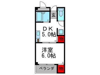 間取図 エルドラ－ド箕面Ⅱ