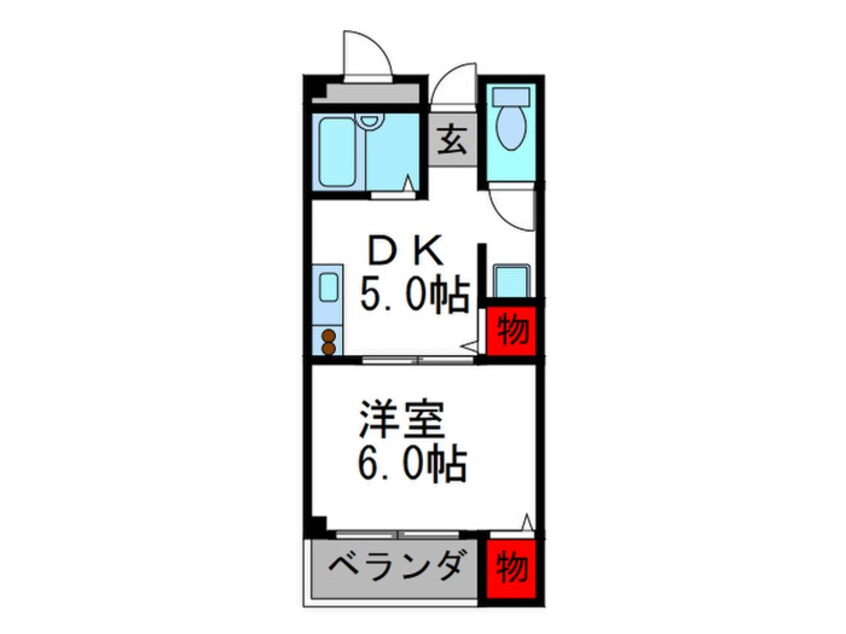 間取図 エルドラ－ド箕面Ⅱ