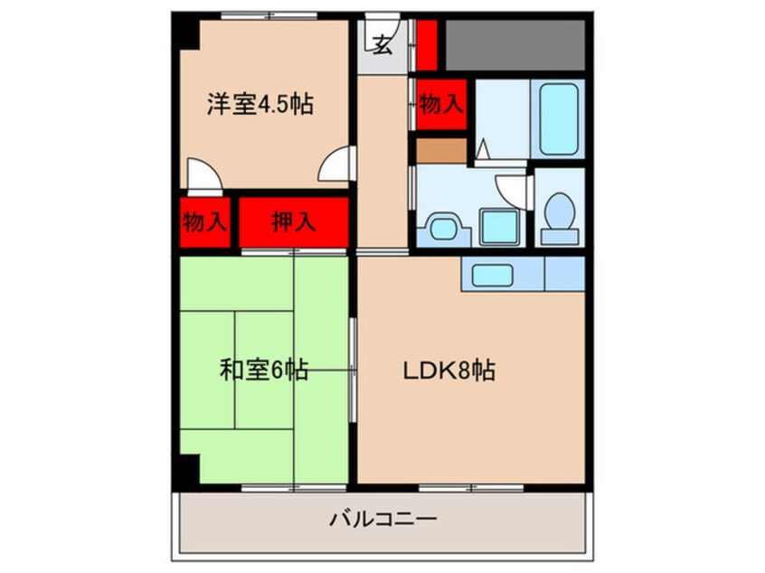 間取図 コーポラス稲