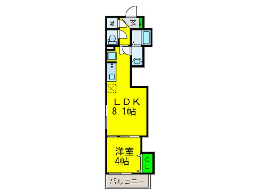 間取図 Fシルフ安立