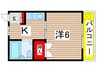 ハイツ加賀 1Kの間取り