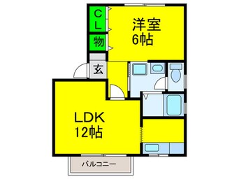 間取図 レスポア－ル