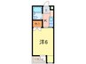 アクティ本山 1Kの間取り