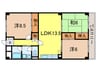 日商岩井芦屋ﾏﾝｼｮﾝ（２０７） 3LDKの間取り