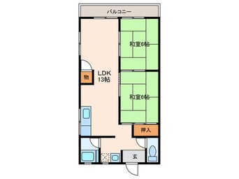 間取図 梶村マンション