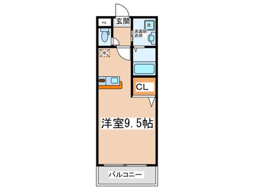 間取図 ジュネスＯ・Ｃ・Ｕ