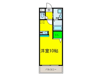 間取図 ジュネスＯ・Ｃ・Ｕ