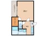 フジパレス立花駅北 1Kの間取り