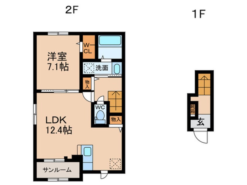間取図 オリーブ羽倉崎Ａ棟