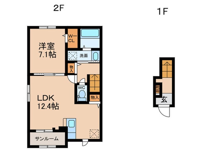 間取り図 オリーブ羽倉崎Ａ棟