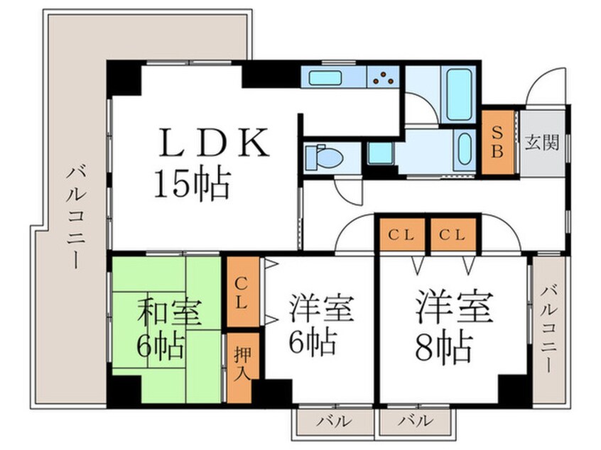 間取図 コンチネンタルヒロ