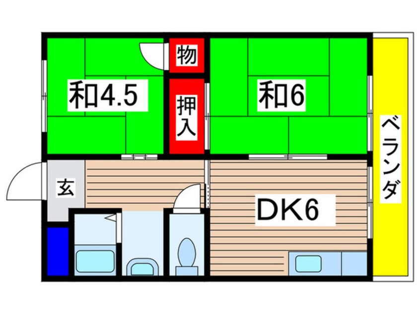 間取図 コーポラス　モリ