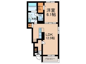 間取図 オリーブ羽倉崎Ｂ棟