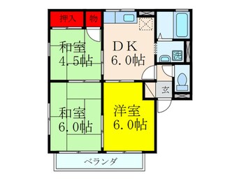 間取図 ファミ－ユ江口