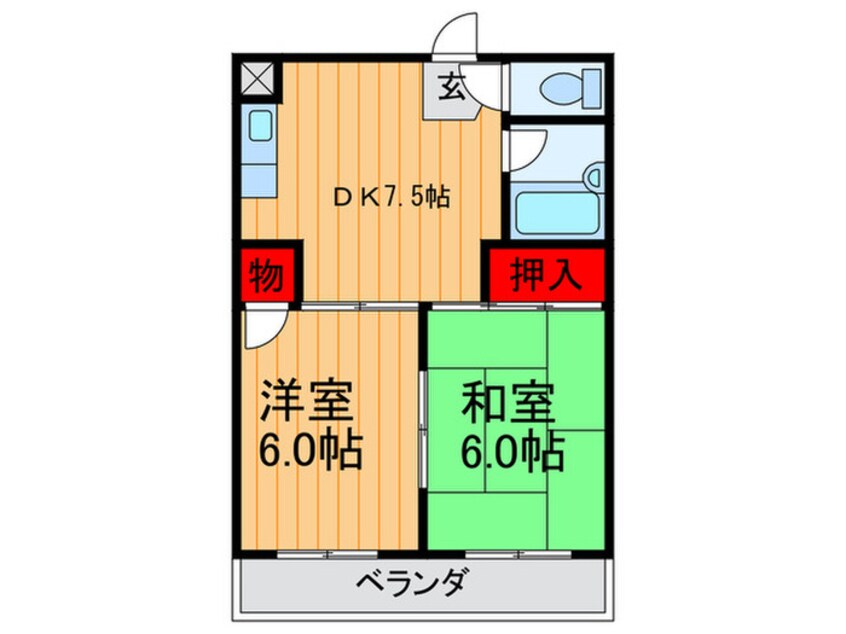 間取図 宮之阪ビル