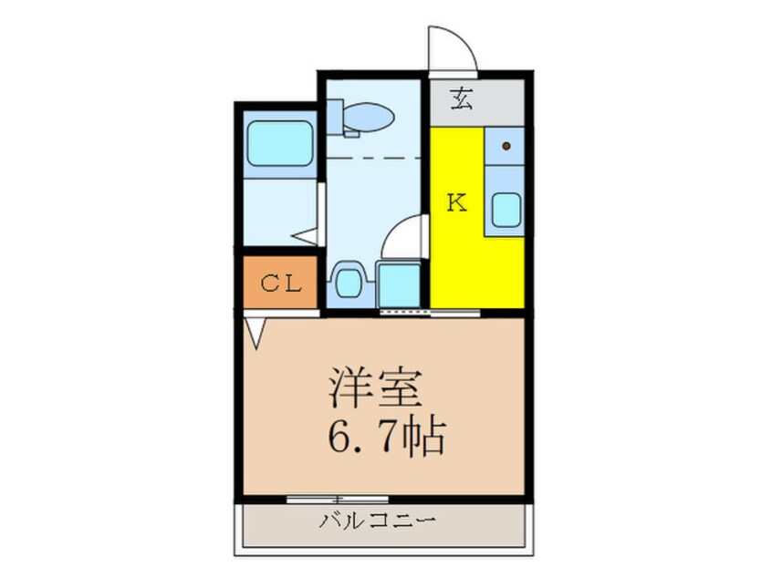 間取図 サンクラッソ　茨木駅前
