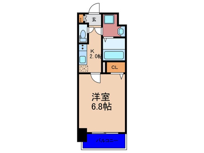 間取り図 ｼﾞｭﾈｰｾﾞｸﾞﾗﾝ福島ﾐﾗｰｼﾞｭ(902)