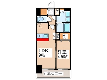 間取図 ﾍﾞｲｻｲﾄﾞﾊﾟｰｸOSAKAｻｳｽﾚｼﾞﾃﾞﾝｼｽ