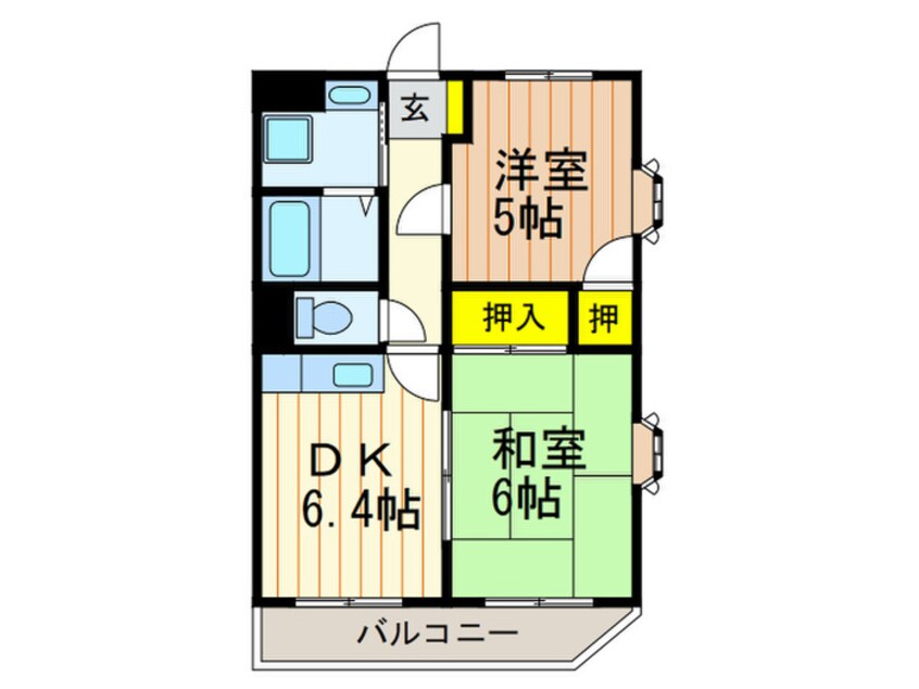 間取図 レスポワ－ル太田