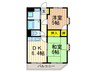 レスポワ－ル太田 2DKの間取り