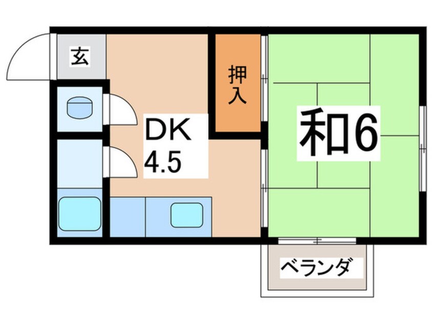 間取図 竹田マンション