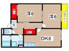 アメニティ－ 2DKの間取り