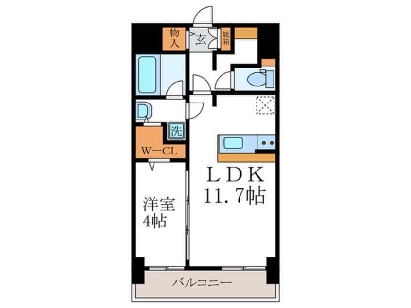 間取図 グランデュア京　東一条