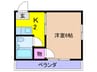 シャルマン南野 1Kの間取り
