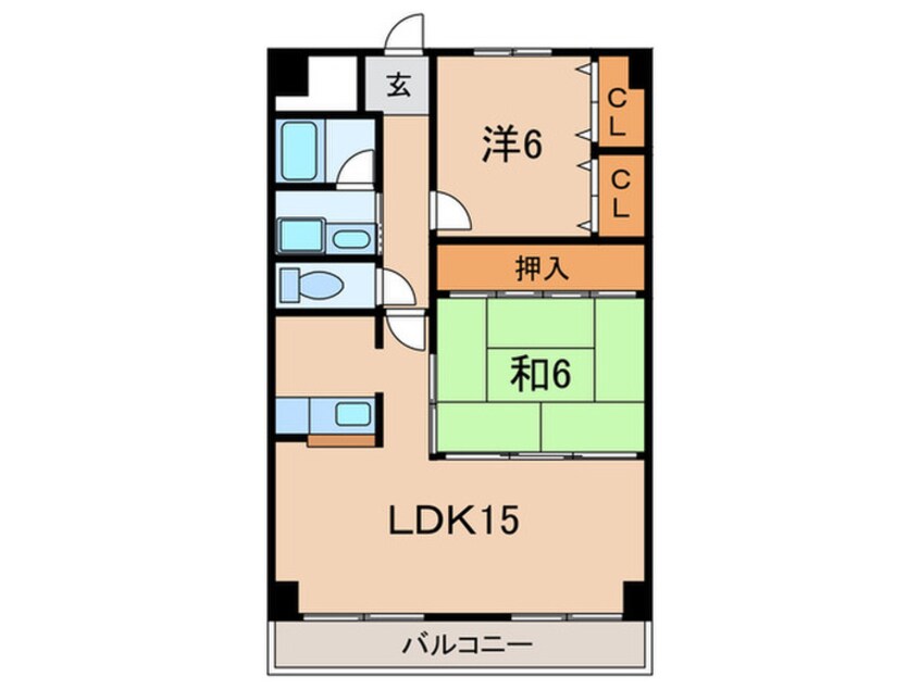 間取図 ディアコ－ト結