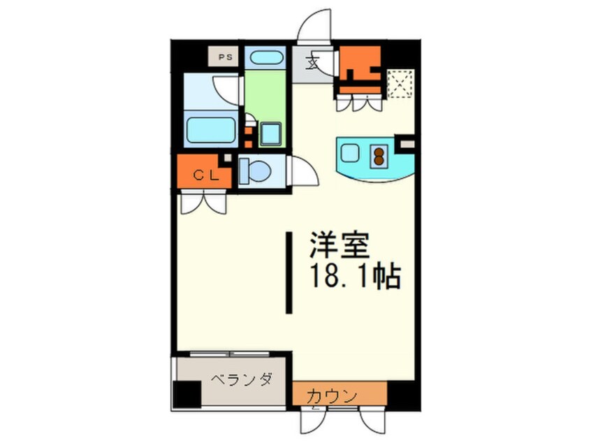 間取図 プライムアーバン堺筋本町