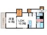 ディル西京極 1LDKの間取り