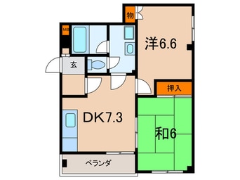 間取図 ヴィ－ボ六甲