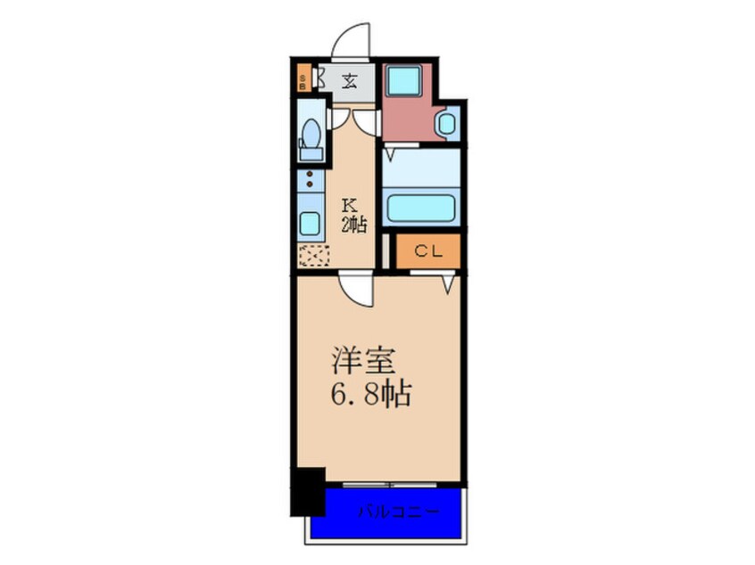 間取図 ｼﾞｭﾈｰｾﾞｸﾞﾗﾝ福島ﾐﾗｰｼﾞｭ(1102)