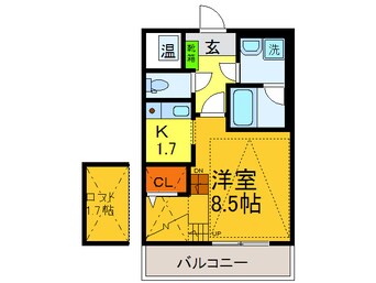 間取図 アドラ－ブルコ－ト