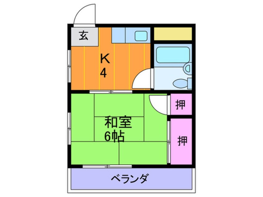 間取図 プチシャトー南野１