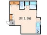 エトワ－ル御屋敷 1Rの間取り