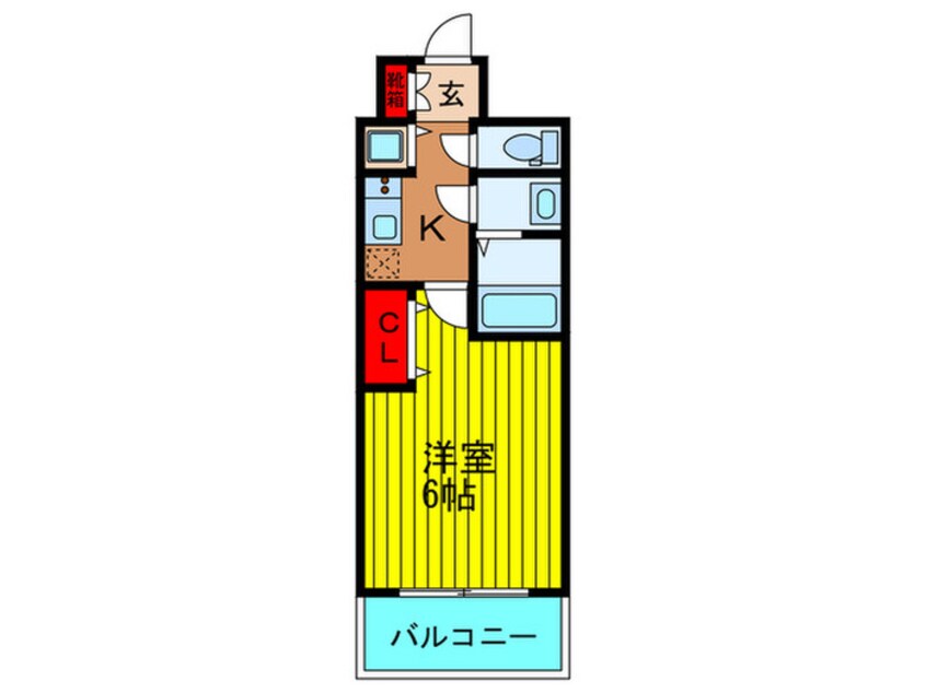 間取図 エスリード京橋(1306）