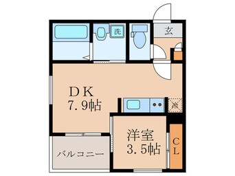 間取図 REGALESTサンメゾン四ノ宮