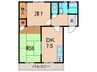松井ハイツ 2DKの間取り