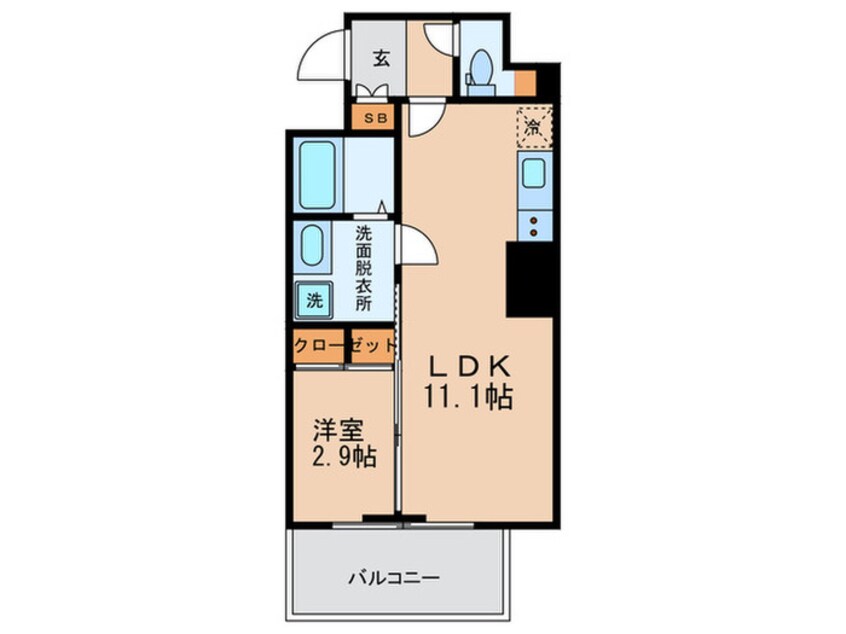 間取図 M：COURT新町