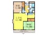 メゾン光成 2LDKの間取り