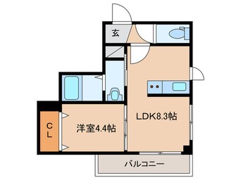 間取図 メイユール東難波