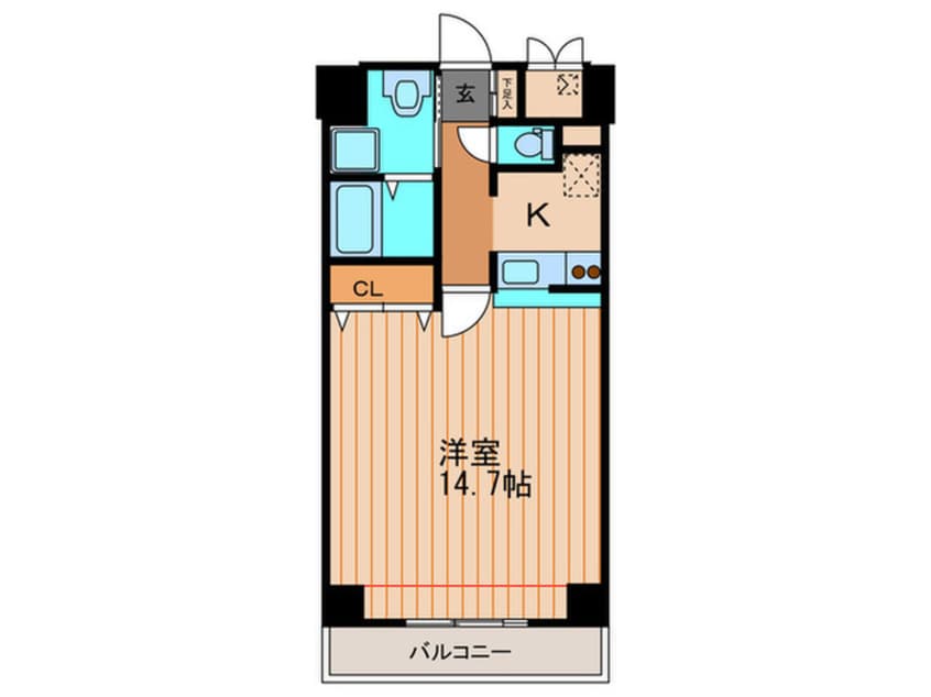 間取図 ブラ－ヴォ扇町