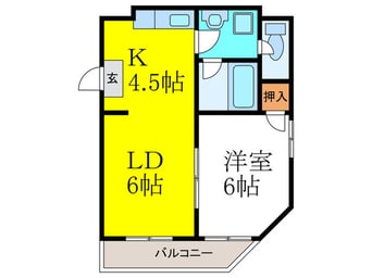 間取図 アトラスハイツ姫島