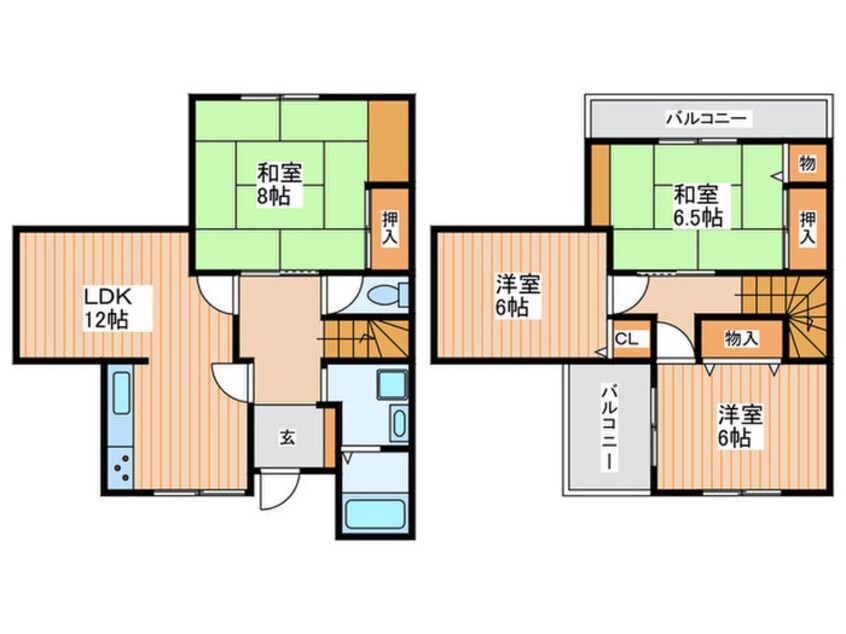 間取図 富田林市錦織南　戸建